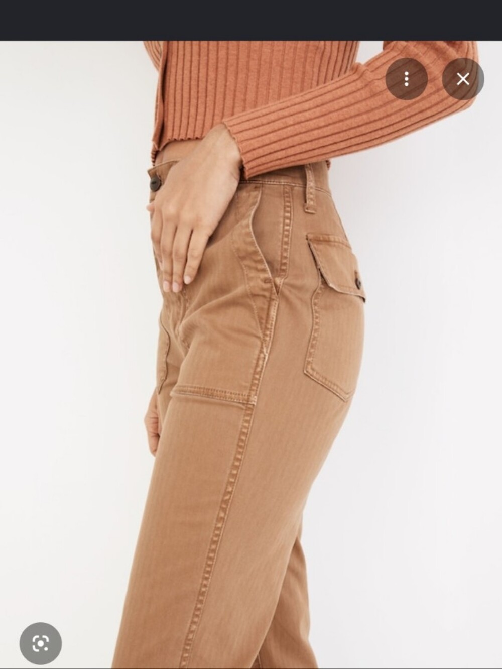 Madewell The Perfect Vintage Straight Workwear Pants Herringbone - Picture 3 of 11